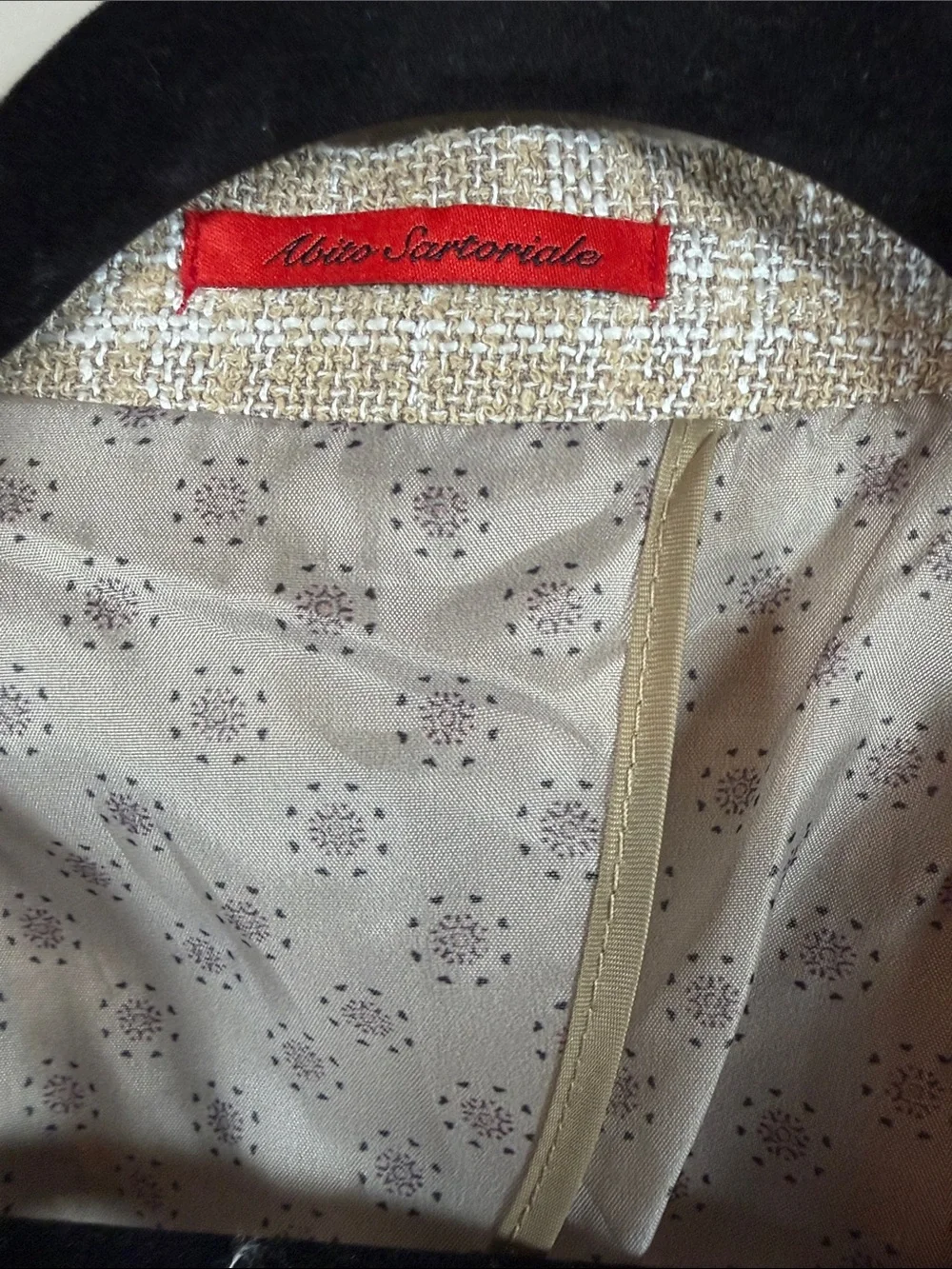 Mattarazi Uomo Men's Beige Plaid Sport Coat - Classic Windowpane Blazer